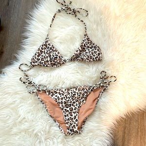 Animal print swim suit